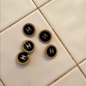 Authentic From Rue de Honore in Paris. CHANEL buttons at a secondhand store.